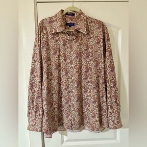 Alan Flusser Paisley Button Down Shirt